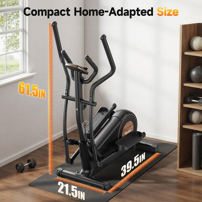 Transform Your Home Workouts with the Niceday Elliptical Machine - Compact Design, 16 Resistance Levels, and 400LB Capacity for Ultimate Performance
