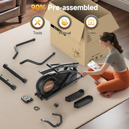 Transform Your Home Workouts with the Niceday Elliptical Machine - Compact Design, 16 Resistance Levels, and 400LB Capacity for Ultimate Performance